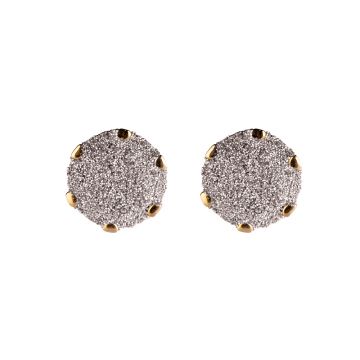 Orecchini Jolie copriforo con sfera piccola con microdiamanti