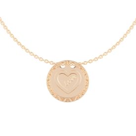 My Life gold necklace with Heart symbol