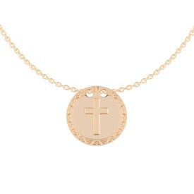 My Life necklace in gold with Cross symbol
