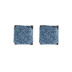 Orecchini Jolie copriforo con quadrato grande con microdiamanti